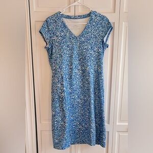 L.L. Bean Athletic Lycra Blue Dress